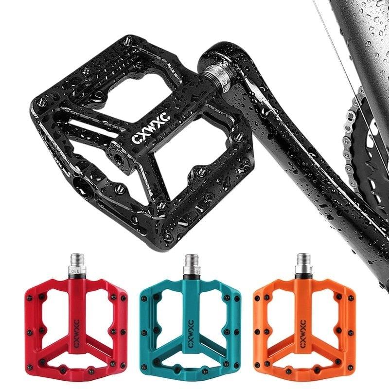 Ultralight Flat  Pedals Nylon Bicycle Pedal Mountain Bike Platform Pedals 3 Sealed Bearings Cycling Pedals For Bicycle Mountain Bike Pedals Pedals Bicycle Flat Pedals Bearing Lightweight Platform For Road Mountain Bike