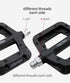 Ultralight Seal Bearings Bicycle Bike Pedals Cycling Nylon Road Pedals Flat Platform Bicycle Parts Accessories Mountain Bike Pedals Ultra Strong Machined Bicycle Flat Alloy Pedals Non-Slip