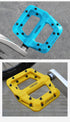 Ultralight Seal Bearings Bicycle Bike Pedals Cycling Nylon Road Pedals Flat Platform Bicycle Parts Accessories Mountain Bike Pedals Ultra Strong Machined Bicycle Flat Alloy Pedals Non-Slip