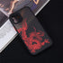 Unique Aesthetic Design Red Dragon Phone Case for iPhone 14 12 11 13 Pro Mini X XS XR Max 6 7 8 Plus SE Soft Bumper Fashion Cool Dragon Animal 3D Pattern Design Frosted PC Back Soft TPU Bumper Shockproof Protective Case