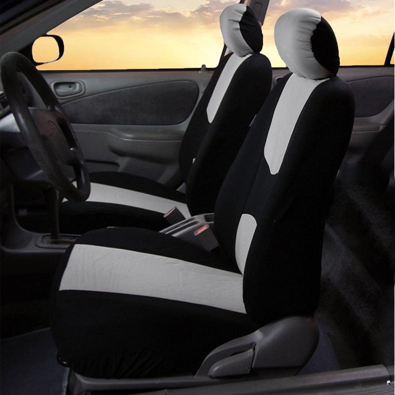 Unique Flat Cloth Car Seat Cover Detachable Headrests Solid Bench Flat Cloth Car Seat Cover Car Seat Covers Full Set Flat Cloth Full Set Car Seat Covers Front Rear Split Bench Protection Interior Accessories Universal Car Seat Cover Universal Fit for Cars