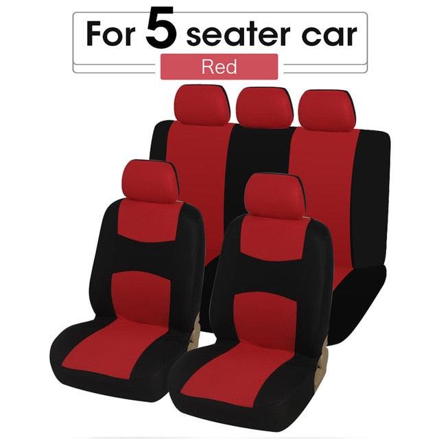 Unique Flat Cloth Car Seat Cover Detachable Headrests Solid Bench Flat Cloth Car Seat Cover Car Seat Covers Full Set Flat Cloth Full Set Car Seat Covers Front Rear Split Bench Protection Interior Accessories Universal Car Seat Cover Universal Fit for Cars