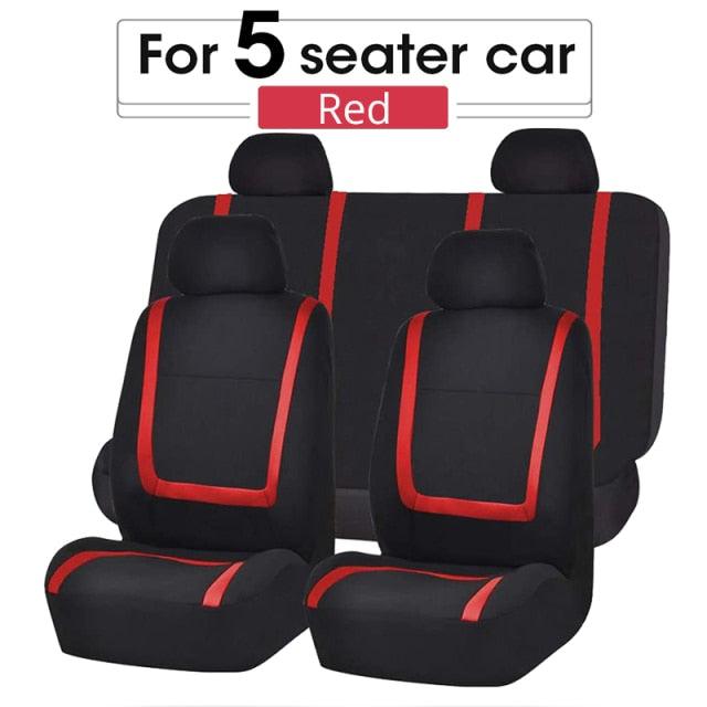 Unique Flat Cloth Car Seat Cover Detachable Headrests Solid Bench Flat Cloth Car Seat Cover Car Seat Covers Full Set Flat Cloth Full Set Car Seat Covers Front Rear Split Bench Protection Interior Accessories Universal Car Seat Cover Universal Fit for Cars