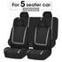 Unique Flat Cloth Car Seat Cover Detachable Headrests Solid Bench Flat Cloth Car Seat Cover Car Seat Covers Full Set Flat Cloth Full Set Car Seat Covers Front Rear Split Bench Protection Interior Accessories Universal Car Seat Cover Universal Fit for Cars