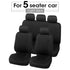 Unique Flat Cloth Car Seat Cover Detachable Headrests Solid Bench Flat Cloth Car Seat Cover Car Seat Covers Full Set Flat Cloth Full Set Car Seat Covers Front Rear Split Bench Protection Interior Accessories Universal Car Seat Cover Universal Fit for Cars