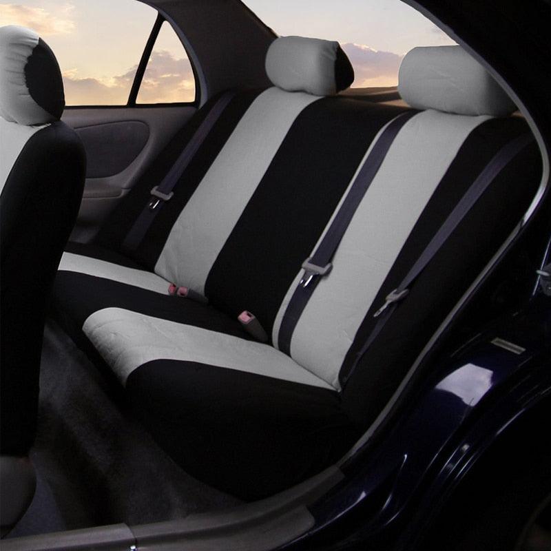 Unique Flat Cloth Car Seat Cover Detachable Headrests Solid Bench Flat Cloth Car Seat Cover Car Seat Covers Full Set Flat Cloth Full Set Car Seat Covers Front Rear Split Bench Protection Interior Accessories Universal Car Seat Cover Universal Fit for Cars