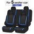 Unique Flat Cloth Car Seat Cover Detachable Headrests Solid Bench Flat Cloth Car Seat Cover Car Seat Covers Full Set Flat Cloth Full Set Car Seat Covers Front Rear Split Bench Protection Interior Accessories Universal Car Seat Cover Universal Fit for Cars