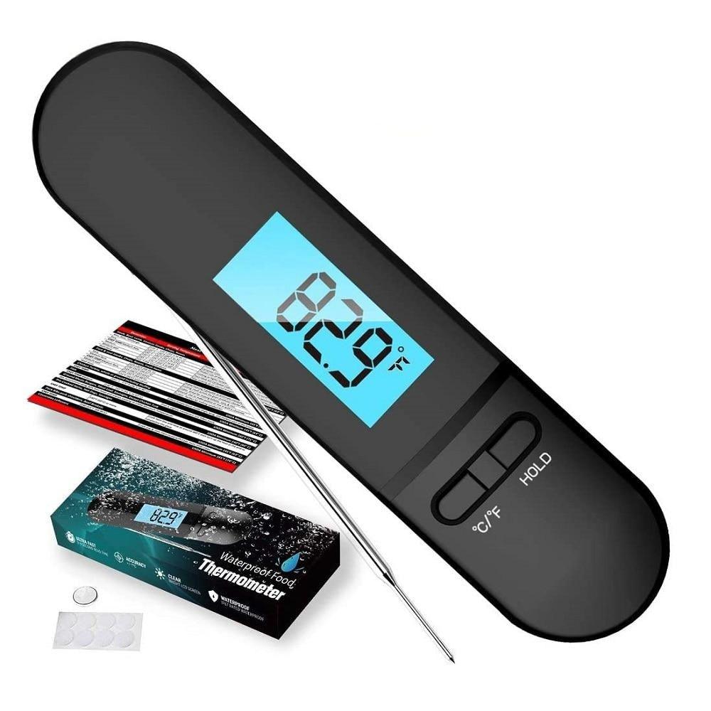 Unique Food Kitchen Digital Meat Thermometer  BBQ Instant Read Food Thermometer Waterproof With Backlight And Magnet For Kitchen Cooking Grilling BBQ Backing Liquids Oil Waterproof Kitchen Thermometer For Cooking Tools