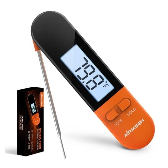 Unique Food Kitchen Digital Meat Thermometer  BBQ Instant Read Food Thermometer Waterproof With Backlight And Magnet For Kitchen Cooking Grilling BBQ Backing Liquids Oil Waterproof Kitchen Thermometer For Cooking Tools