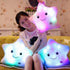 Unique Luminous Pillow Vivid Star Design LED Light Cushion Plush Pillow Night Light Plush Pillows Stuffed Star Pillow Led Light Creative Twinkle Star Glowing LED Night Light Plush Pillows Stuffed Toys For Bedroom Sofa Creative Birthday Gift Toy For Kids