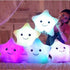 Unique Luminous Pillow Vivid Star Design LED Light Cushion Plush Pillow Night Light Plush Pillows Stuffed Star Pillow Led Light Creative Twinkle Star Glowing LED Night Light Plush Pillows Stuffed Toys For Bedroom Sofa Creative Birthday Gift Toy For Kids