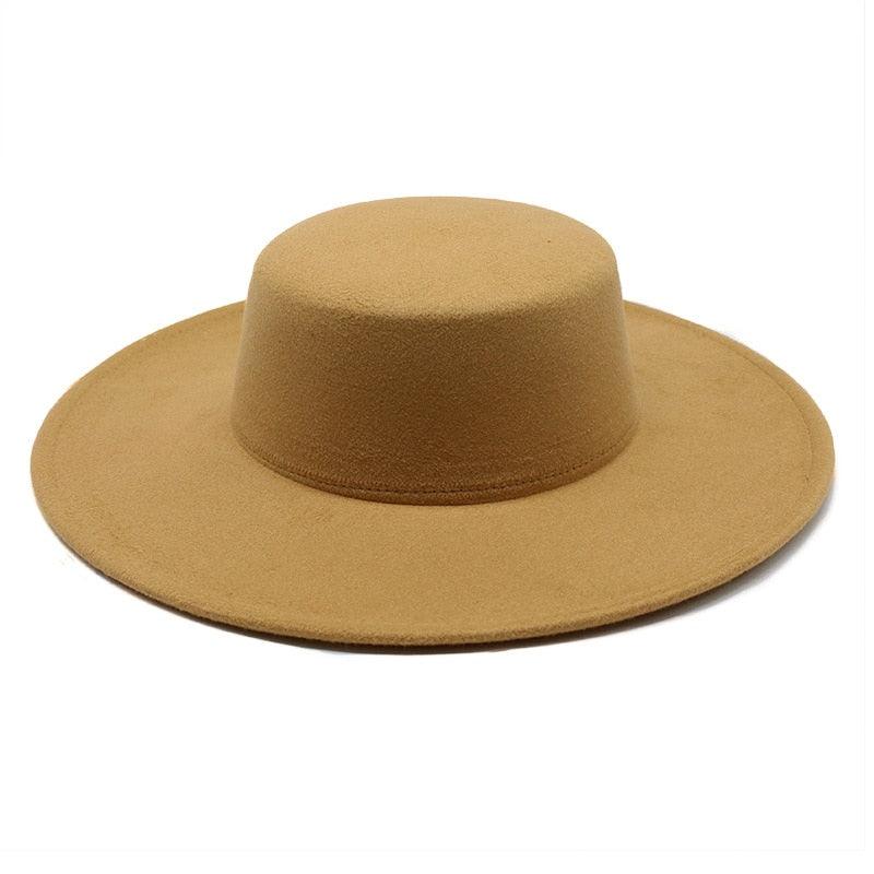 Unique Style Fedora Hats For Women Retro New Trendy Wide Brim Cap For Summer Party Women's Hat Big Fedora Hat Luxury Wedding Hats Flat Top Hat