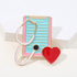 Unique Unisex Heart Shaped Brooch Pin Modern Brooch Pin Luxury Nurse Backpack Cute Brooches Charming Elegant Unisex Jewelry For Your Friends