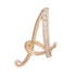 Unisex A-Z Letter Brooch Luxury Women Rhinestones Crystal Men Gold English Alphabet Metal Pins Crystal Brooch Pin 26 English Letters Couple Memorial Jewelry Love Gifts Women Men Clothing Accessories Corsage Jewelry Accessories