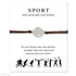 Unisex Adjustable Friendship Statement Jewelry Card Silver Soccer Charm Bracelets Football Bracelets For Men Women Adjustable Friendship Sports Jewelry Soccer Team Themed Gifts