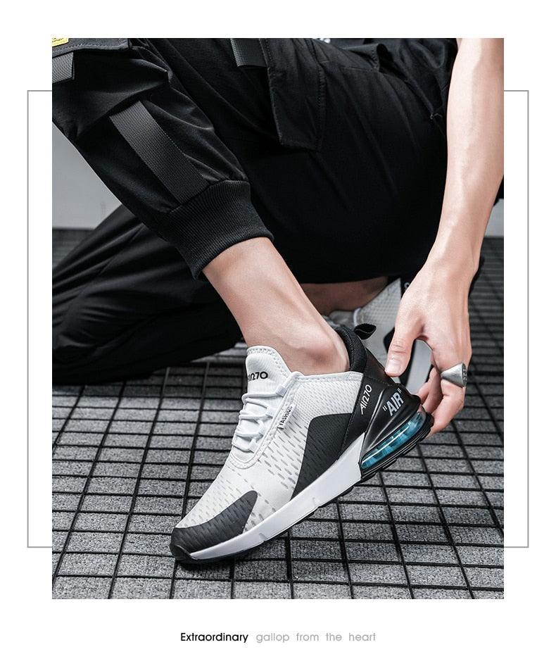 Unisex Air Cushion Running Shoes Mens Sneakers Breathable Light Sports Shoes Training Jogging Arch Support Tennis Shoe Breathable Air Cushion Sneakers For Gym Workout