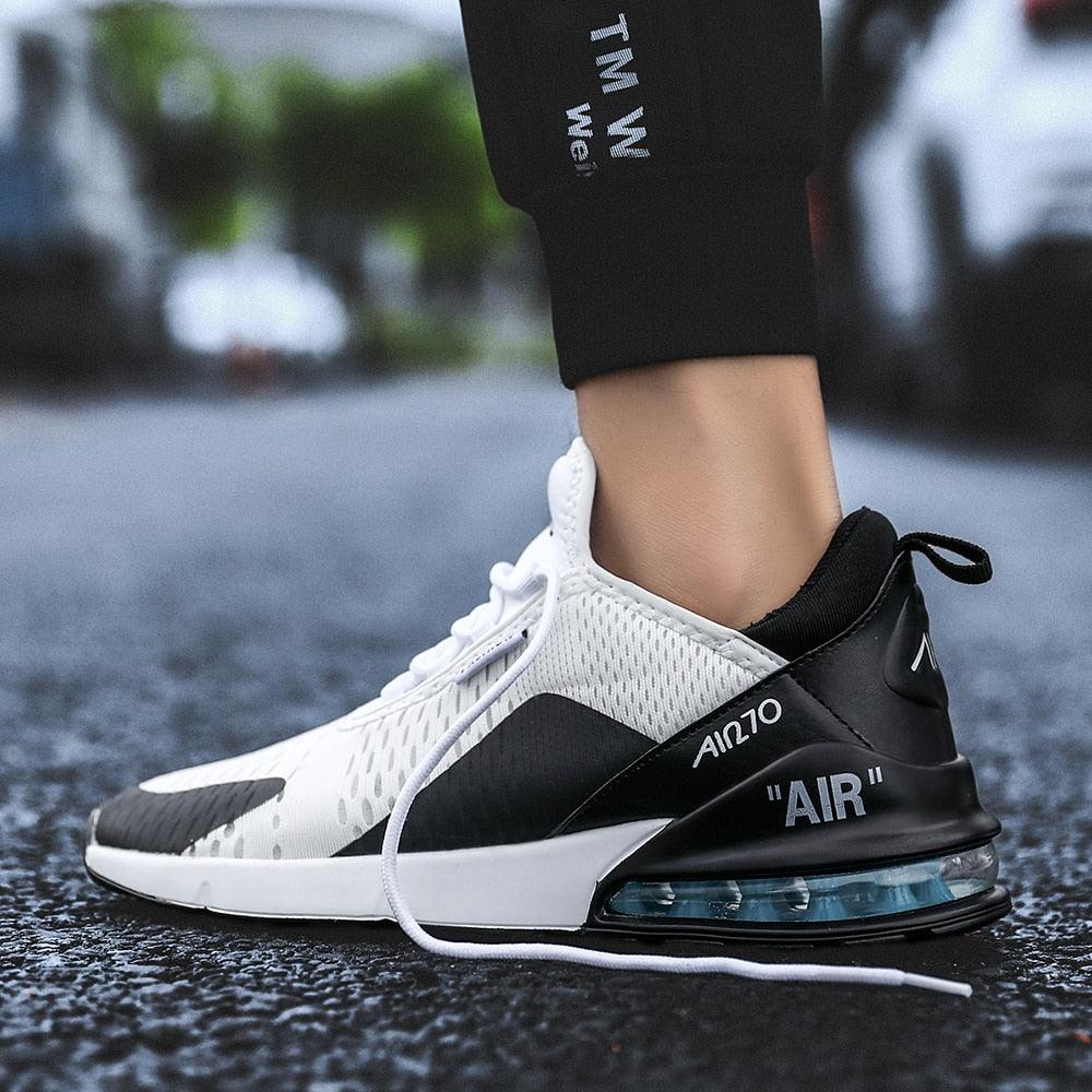 Unisex Air Cushion Running Shoes Mens Sneakers Breathable Light Sports Shoes Training Jogging Arch Support Tennis Shoe Breathable Air Cushion Sneakers For Gym Workout