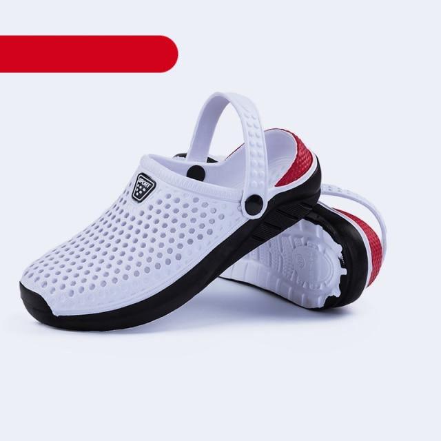 Unisex Fashion Beach Sandals Thick Sole Slipper Waterproof Anti-Slip Sandals Flip Flops Breathable Uppers Quick-Drying Garden Sandals Beach Slippers Slip On Clogs