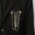 Unisex Fashion Crystal Tassel Brooch Long Chain Men Brooch Fashion Tassel Crystal Chain Brooch Men's Shirt Collar Pin Brooches Personality Lapel Pin Suit Scarf Collar Brooch Luxury Jewelry Gifts For Women