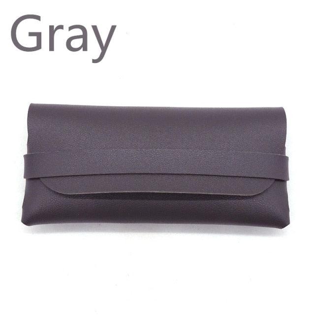 Unisex Fashion Glasses Bag Protective Cover Portable Sunglasses Case Reading Eyeglasses Box Pouch Storage Bags Leather Eyeglasses Case Portable Carrying Case Sunglasses Protective Holder