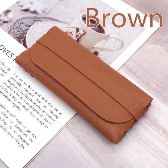 Unisex Fashion Glasses Bag Protective Cover Portable Sunglasses Case Reading Eyeglasses Box Pouch Storage Bags Leather Eyeglasses Case Portable Carrying Case Sunglasses Protective Holder