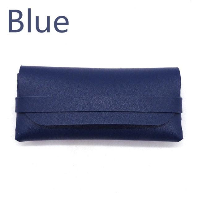 Unisex Fashion Glasses Bag Protective Cover Portable Sunglasses Case Reading Eyeglasses Box Pouch Storage Bags Leather Eyeglasses Case Portable Carrying Case Sunglasses Protective Holder