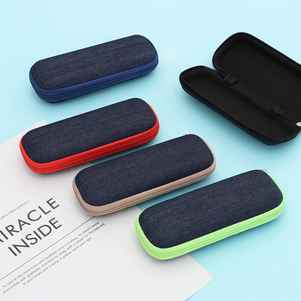 Unisex Fashion Glasses Case Kids Woman Eyeglasses Box Hard Shell Protector Reading Eyewear Case Zipper Eyeglasses Case Sunglasses Case Portable Travel Zipper Eyeglasses Frame Glasses Case