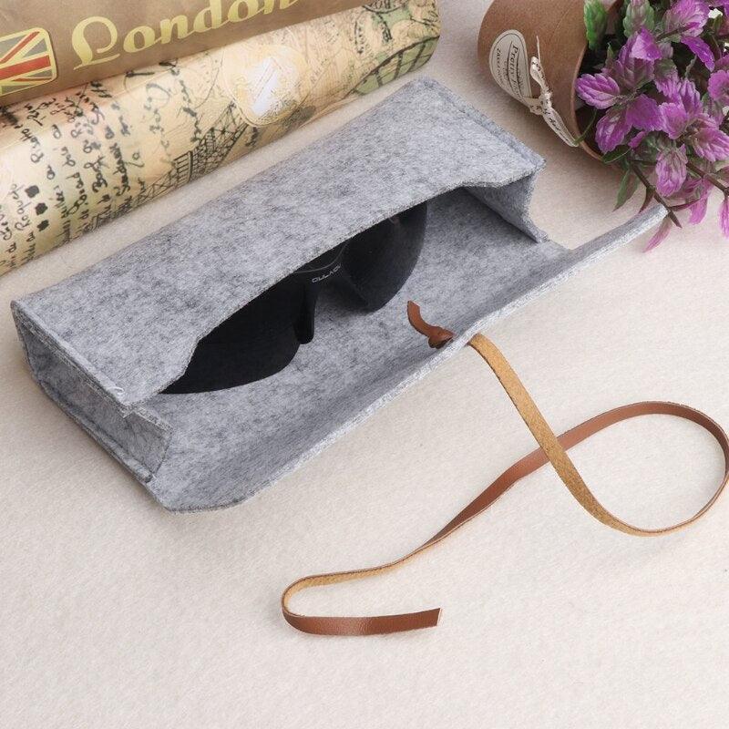 Unisex Felt Sunglasses Bags Cases Portable Soft Glasses Bag Lightweight Design Portable Soft Felt Slip In Pouch Case Reading Glasses Bag Soft Slip In Sunglasses Holder Sleeve For Eye Glasses Protection And Travel Storage