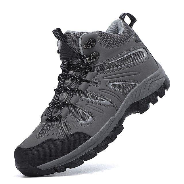 Unisex Hiking Sports Shoes Non-slip Men's Work Casual Shoes Outdoor Hunting Boots Waterproof High Top Winter Warm Outdoor Walking Lace Up Anti-Slip Breathable Ankle Booties