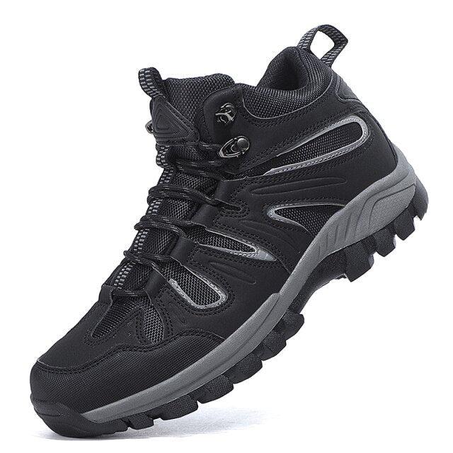 Unisex Hiking Sports Shoes Non-slip Men's Work Casual Shoes Outdoor Hunting Boots Waterproof High Top Winter Warm Outdoor Walking Lace Up Anti-Slip Breathable Ankle Booties