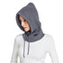 Unisex Knit Scarf Hood Hat Winter Women Cashmere Beanie Bonnet Lady Wool Neck Protect Balaclava Skellies Men Hooded Fashion Balaclava Shawl Women Winter Hat Soft Knitted Hooded Neck Collar Cap Beanie Hat Warm Scarf Unisex Bonnet Hooded Sc