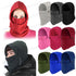 Unisex Polar Fleece Hood Hat Casual  Beanie Ski Snow Cap Snood Scarf Warmer Thermal Neckerchief Drawstring Soft Balaclava Pullover Knitted Beanie for Adults Men Women Ski Caps New Balaclava Party Mask Hat Caps For Skiing Bicycle Cycling Outdoor Headwarmer