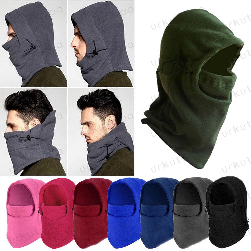 Unisex Polar Fleece Hood Hat Casual  Beanie Ski Snow Cap Snood Scarf Warmer Thermal Neckerchief Drawstring Soft Balaclava Pullover Knitted Beanie for Adults Men Women Ski Caps New Balaclava Party Mask Hat Caps For Skiing Bicycle Cycling Outdoor Headwarmer