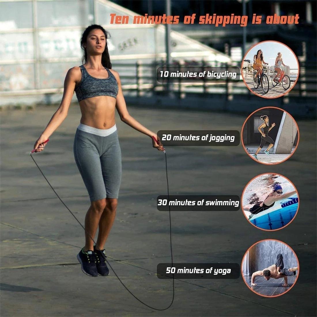 Unisex Professional Jumping Speed Men And Women Gym Pvc Skipping Rope Adjustable Fitness PVC Skipping Rope For Speed Training Cardio Home Workout Exercise Fitness