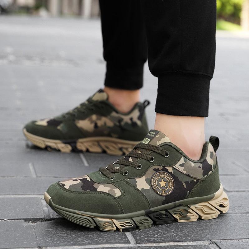 Unisex Running Sport Outdoor Sneakers Breathable Women Camouflage Green Walking Jogging Sneakers Fashion Lightweight Running Casual Sneakers For Workout