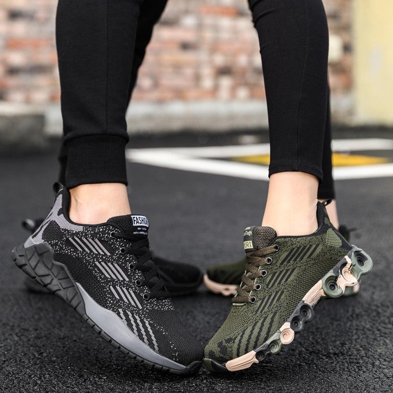 Unisex Running Sport Outdoor Sneakers Breathable Women Camouflage Green Walking Jogging Sneakers Fashion Lightweight Running Casual Sneakers For Workout