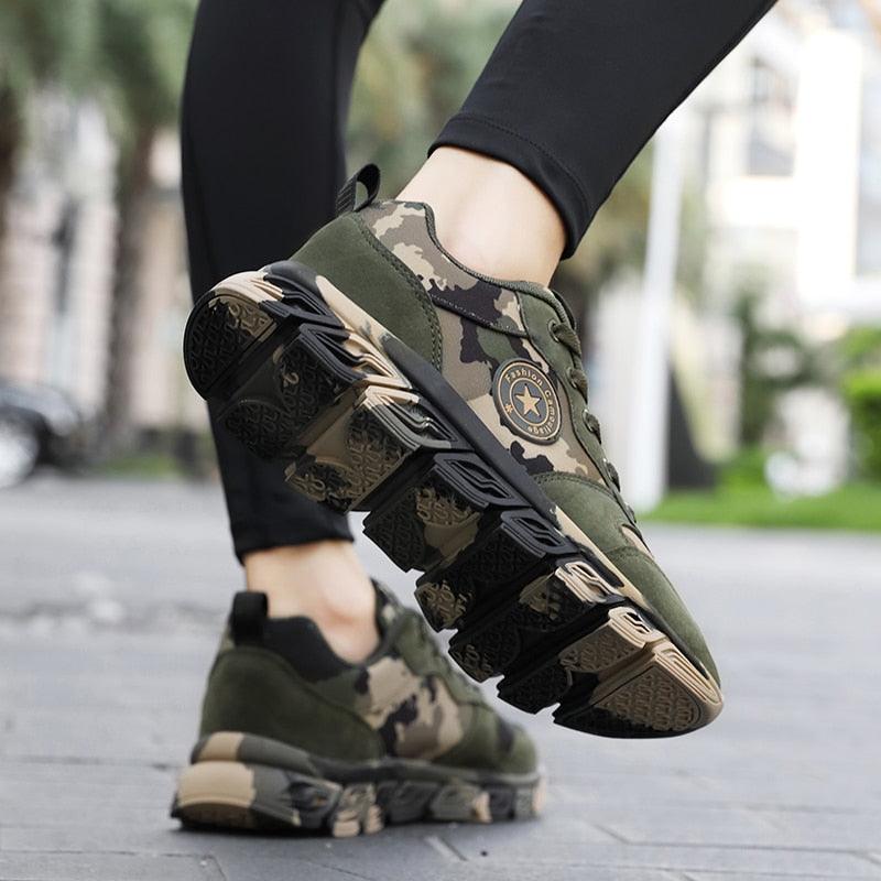 Unisex Running Sport Outdoor Sneakers Breathable Women Camouflage Green Walking Jogging Sneakers Fashion Lightweight Running Casual Sneakers For Workout