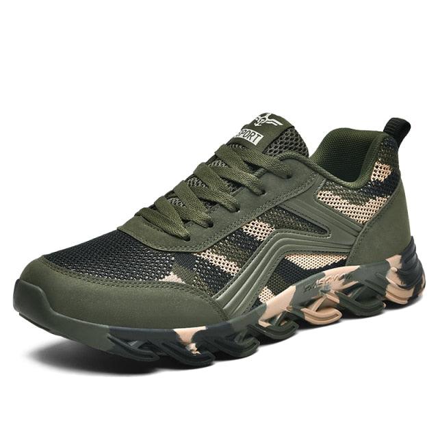 Unisex Running Sport Outdoor Sneakers Breathable Women Camouflage Green Walking Jogging Sneakers Fashion Lightweight Running Casual Sneakers For Workout