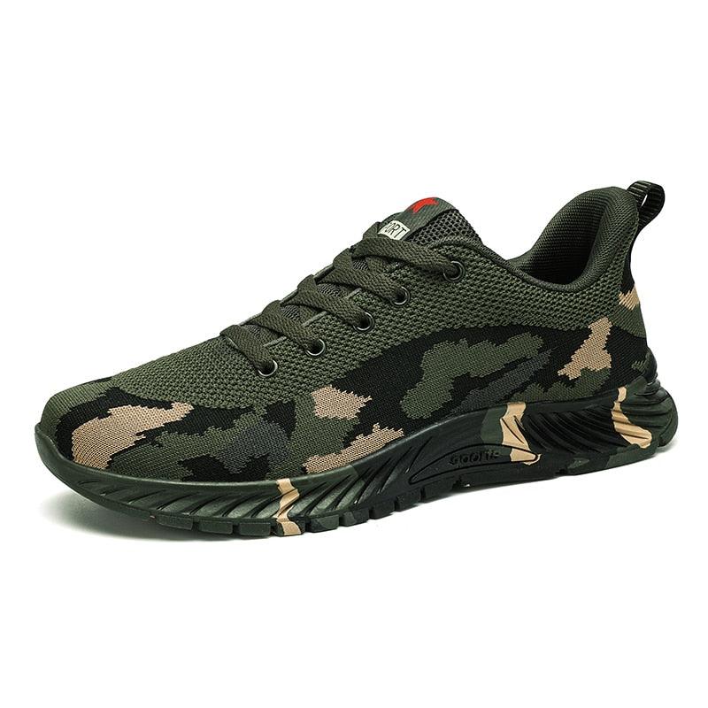 Unisex Running Sport Outdoor Sneakers Breathable Women Camouflage Green Walking Jogging Sneakers Fashion Lightweight Running Casual Sneakers For Workout