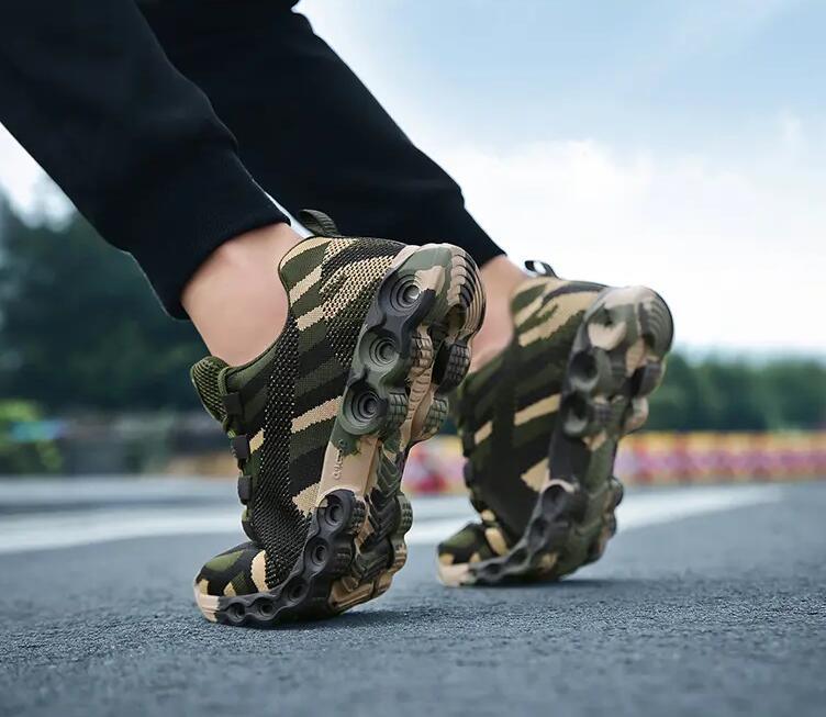 Unisex Running Sport Outdoor Sneakers Breathable Women Camouflage Green Walking Jogging Sneakers Fashion Lightweight Running Casual Sneakers For Workout