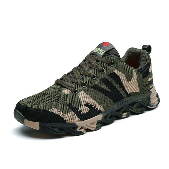 Unisex Running Sport Outdoor Sneakers Breathable Women Camouflage Green Walking Jogging Sneakers Fashion Lightweight Running Casual Sneakers For Workout