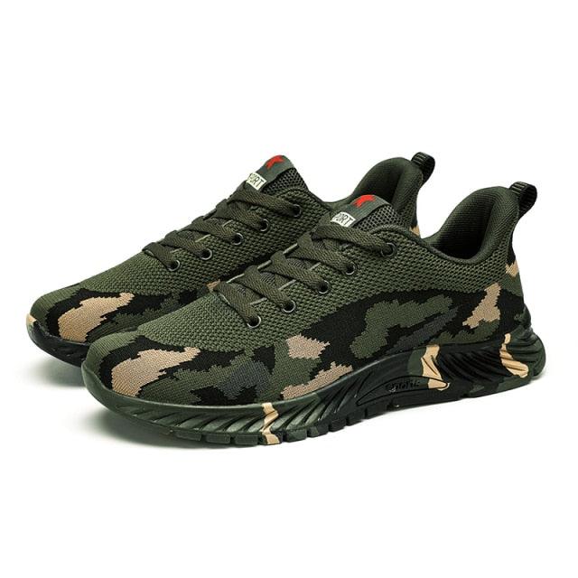 Unisex Running Sport Outdoor Sneakers Breathable Women Camouflage Green Walking Jogging Sneakers Fashion Lightweight Running Casual Sneakers For Workout