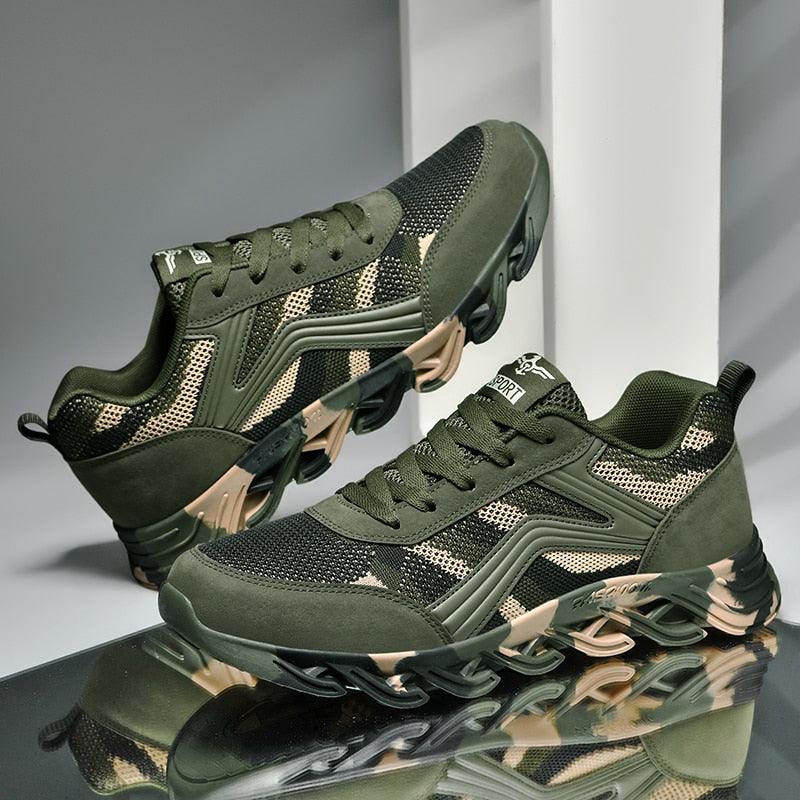 Unisex Running Sport Outdoor Sneakers Breathable Women Camouflage Green Walking Jogging Sneakers Fashion Lightweight Running Casual Sneakers For Workout