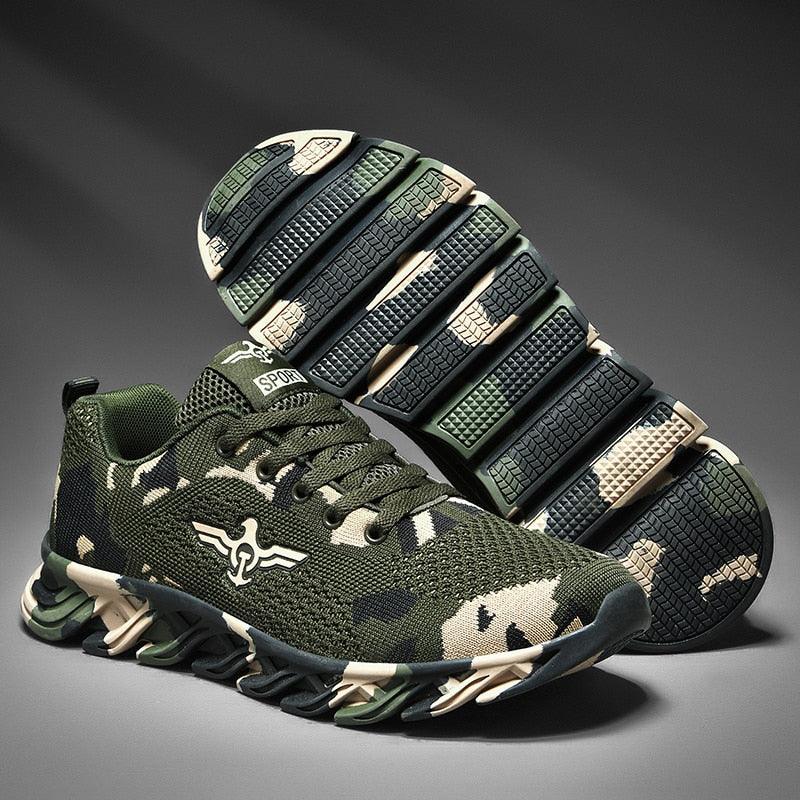 Unisex Running Sport Outdoor Sneakers Breathable Women Camouflage Green Walking Jogging Sneakers Fashion Lightweight Running Casual Sneakers For Workout