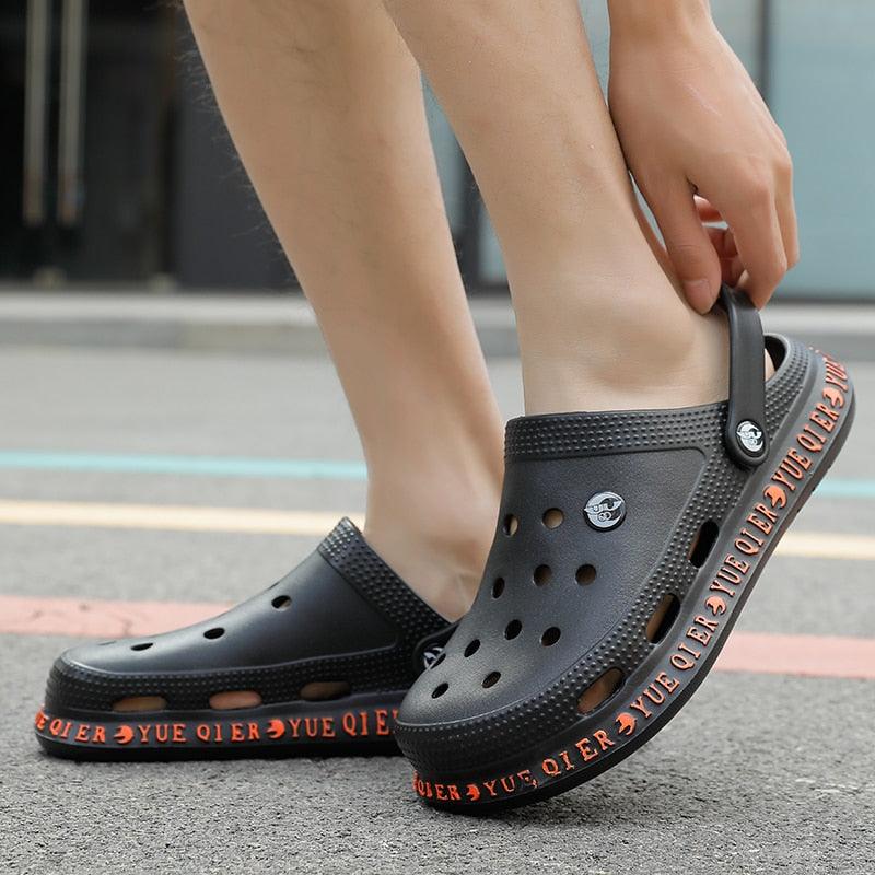 Unisex Summer Casual Sandals Breathable Flats Lightweight Comfortable Slip-on Water Clogs Shoes Slippers Lightweight Beach Outdoor Shoes For Men And Women