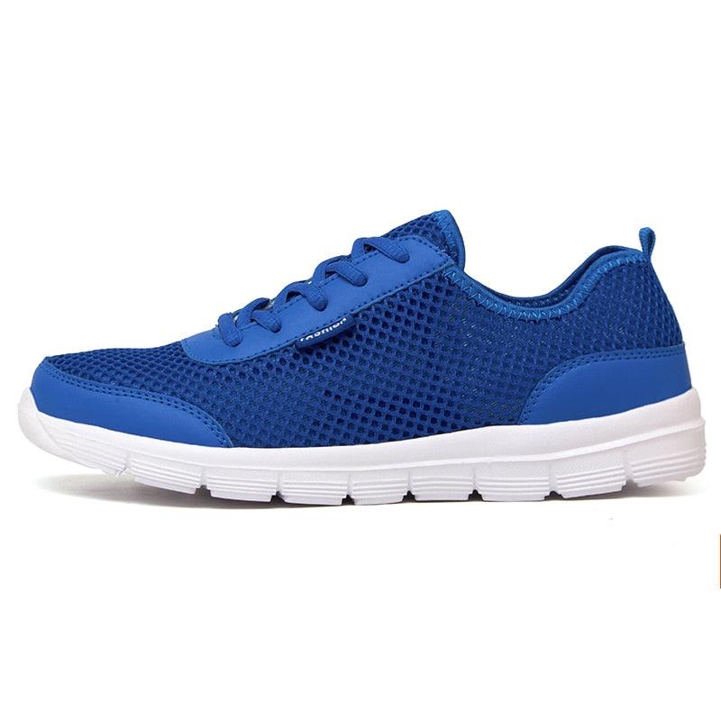 Unisex Summer Sneakers Breathable Casual Shoes Couple Fashion Lace Up Mens Mesh Flats Comfortable Walking Footwear Fashion New Lightweight Casual  Sneakers