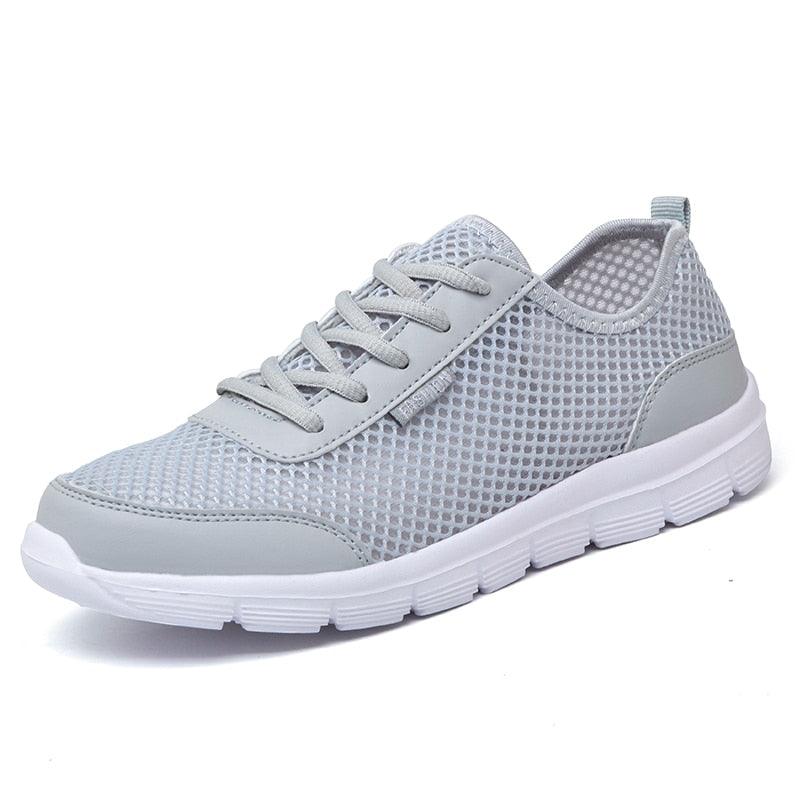 Unisex Summer Sneakers Breathable Casual Shoes Couple Fashion Lace Up Mens Mesh Flats Comfortable Walking Footwear Fashion New Lightweight Casual  Sneakers