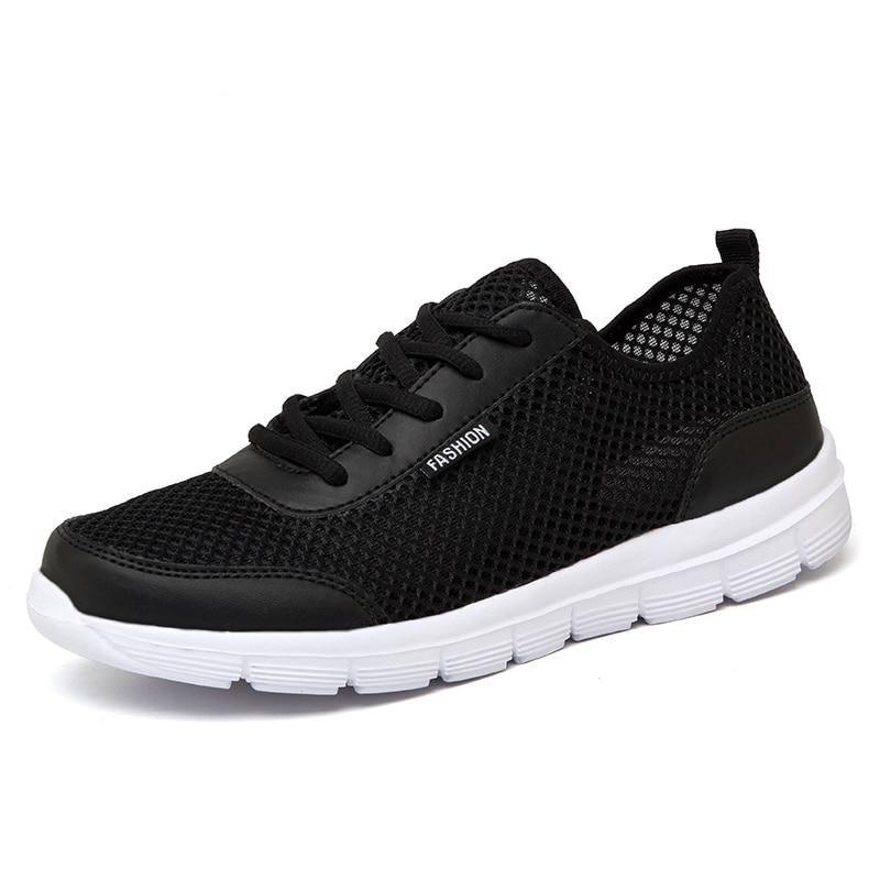 Unisex Summer Sneakers Breathable Casual Shoes Couple Fashion Lace Up Mens Mesh Flats Comfortable Walking Footwear Fashion New Lightweight Casual  Sneakers