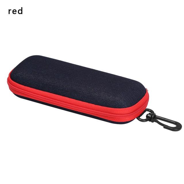 Unisex Sunglasses Protection Resistance Container Fabric Glasses Box Zipper Eyeglasses Case Glasses Carry Bag Hard Shell Clamshell Eyeglasses Case Unisex Portable Glasses Protection Case Bag