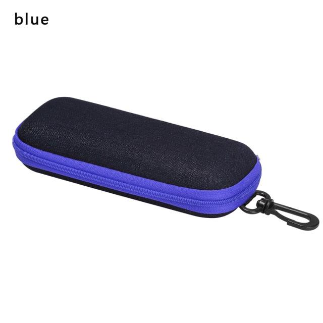 Unisex Sunglasses Protection Resistance Container Fabric Glasses Box Zipper Eyeglasses Case Glasses Carry Bag Hard Shell Clamshell Eyeglasses Case Unisex Portable Glasses Protection Case Bag